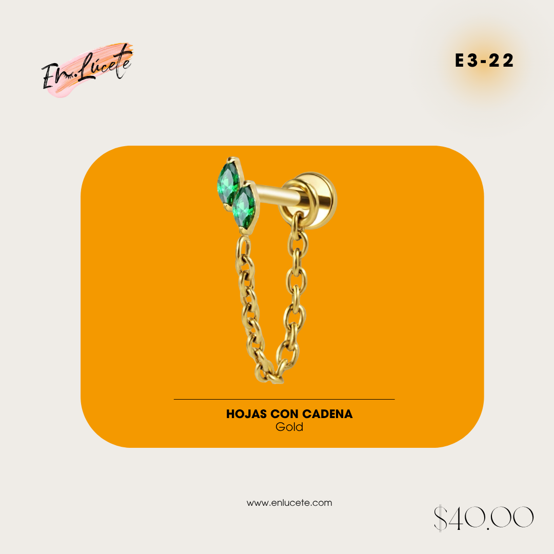 E3-22 Hojas con Cadena