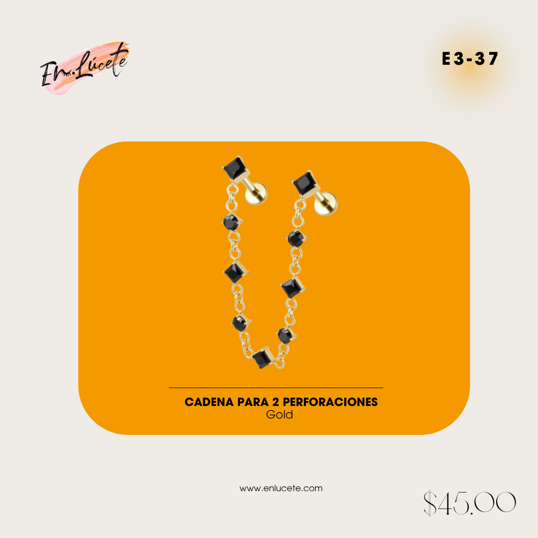 E3-37 Cadena para 2 Perforaciones