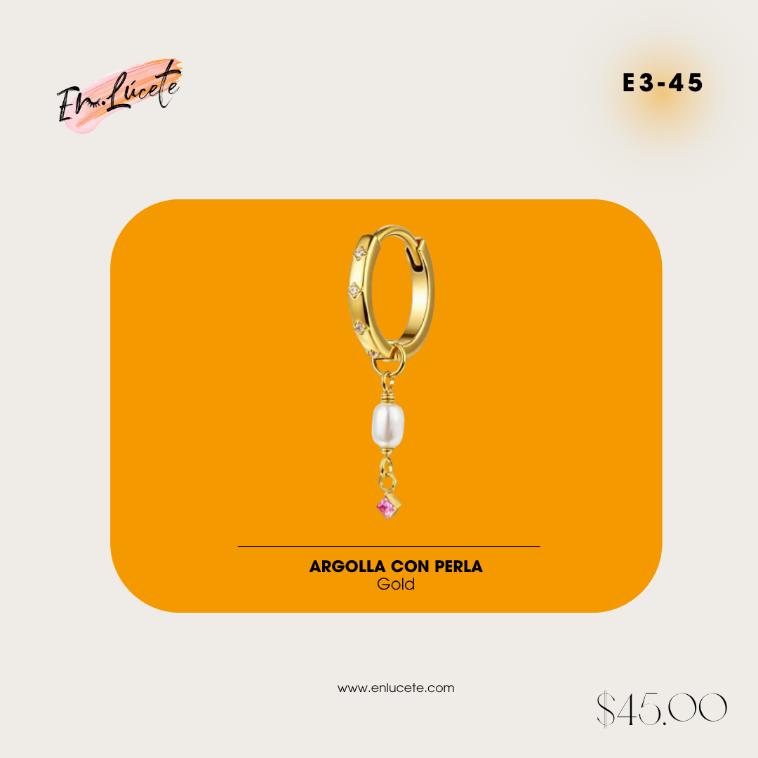 E3- 45 Argolla con Perla