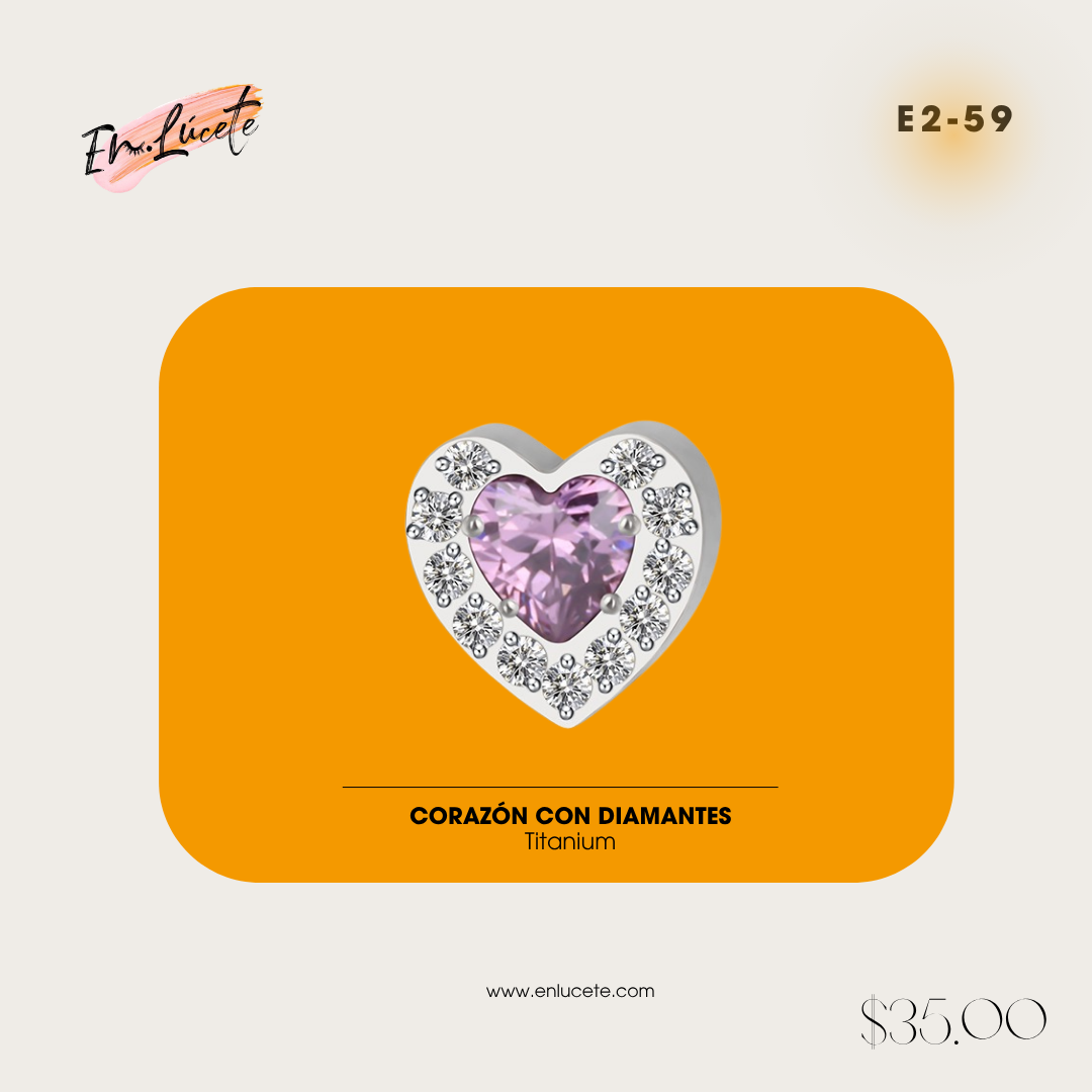 E2-59 Corazon con Diamantes