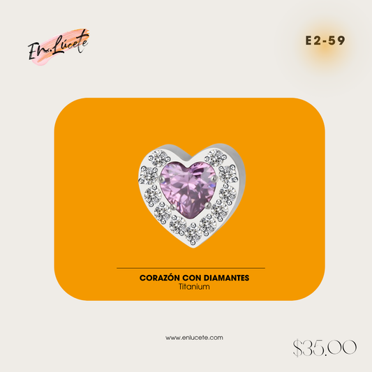 E2-59 Corazon con Diamantes