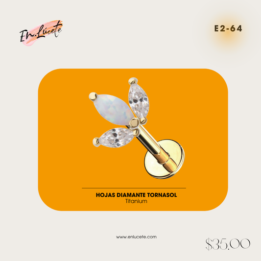 E2-64 Hojas Diamante Tornasol