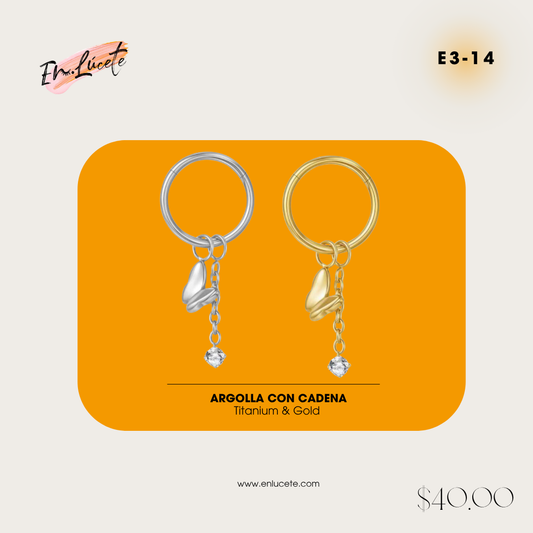 E3-14 Argolla con Cadena