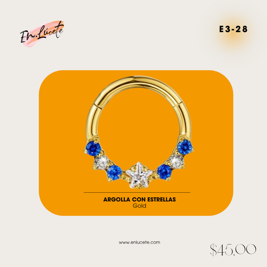 E3-28 Argolla con Estrellas