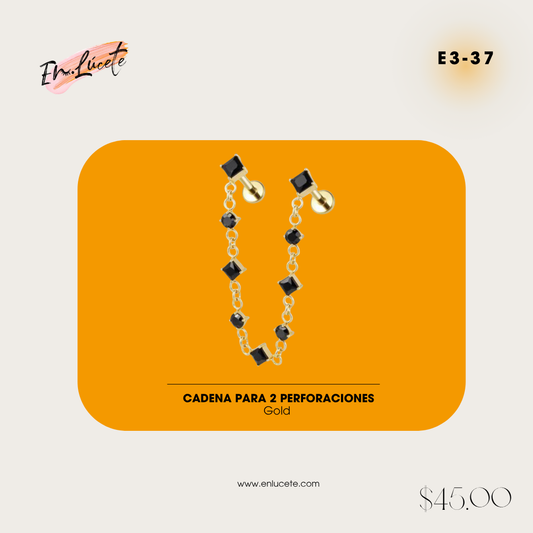 E3-37 Cadena para 2 Perforaciones