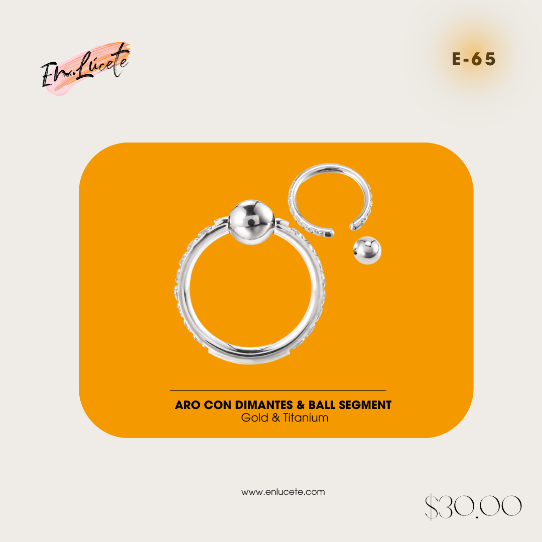 E-65 Aro con Diamantes & Ball Segment
