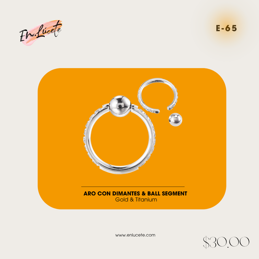 E-65 Aro con Diamantes & Ball Segment